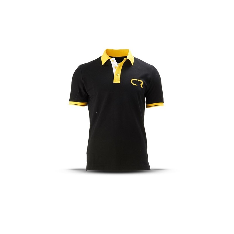 Koszulka polo męska New Holland CR czarno żółta 1